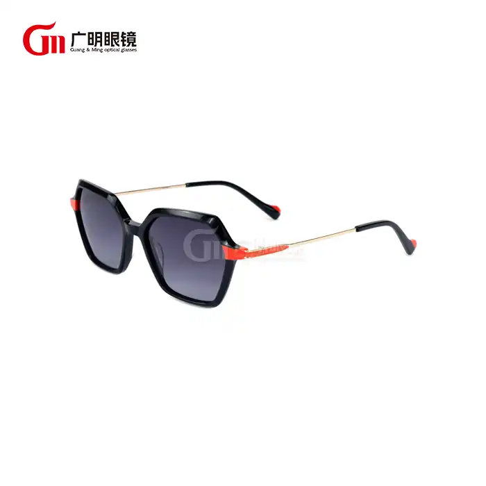 hexagon shape sunglasses black